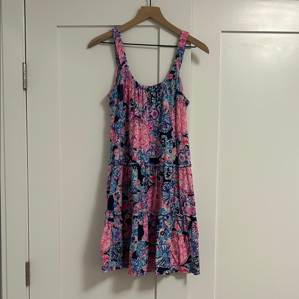 Lilly Pulitzer Pink and Blue Floral Dress